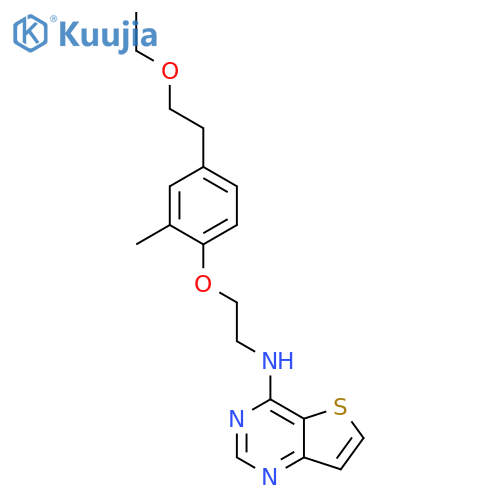 Thieno[3,2-d]pyrimidin-4-amine,N-[2-[4-(2-ethoxyethyl)-2-methylphenoxy]ethyl]- structure