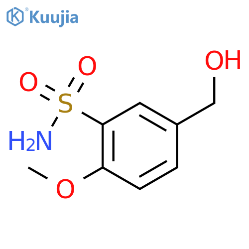 5-(Hydroxymethyl)-2-methoxybenzenesulfonamide structure