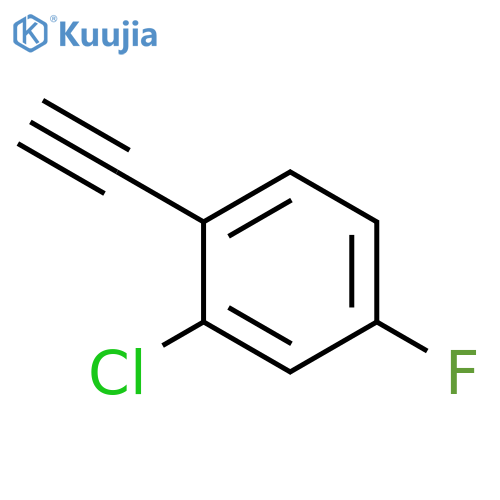 2-chloro-1-ethynyl-4-fluorobenzene structure