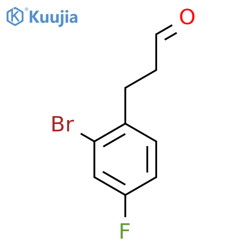 3-(2-Bromo-4-fluorophenyl)propanal structure