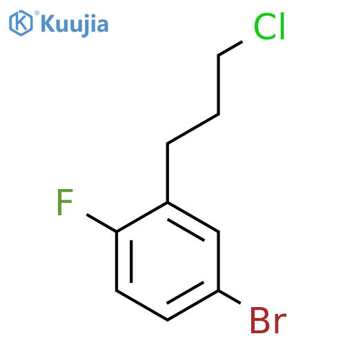 4-Bromo-2-(3-chloropropyl)fluorobenzene structure