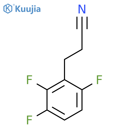 3-(2,3,6-trifluorophenyl)propanenitrile structure