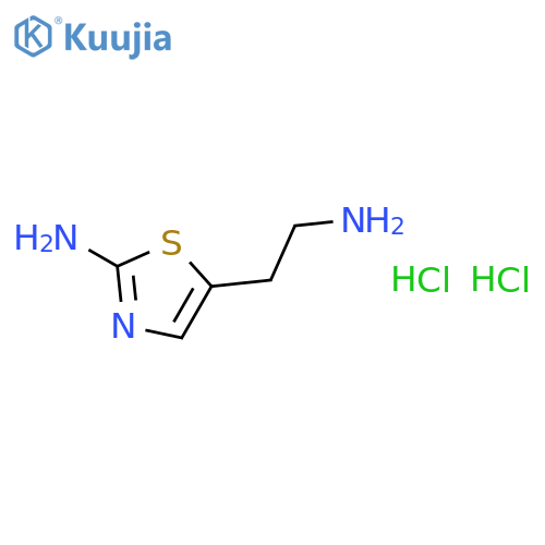 5-(2-aminoethyl)-1,3-thiazol-2-amine dihydrochloride structure