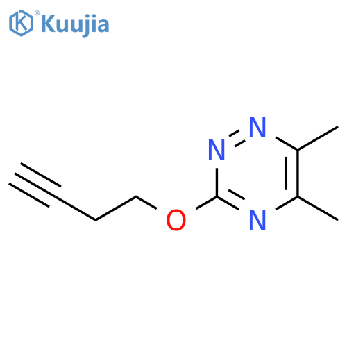 1,2,4-Triazine, 3-(3-butynyloxy)-5,6-dimethyl- structure
