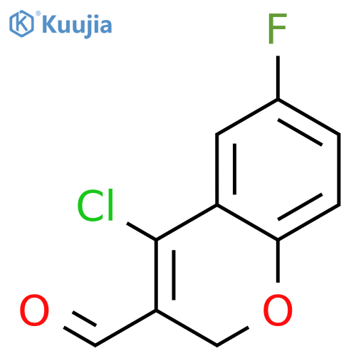 4-Chloro-6-fluoro-2H-chromene-3-carbaldehyde structure