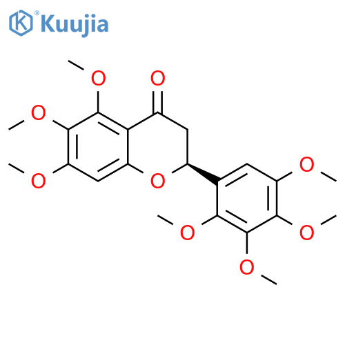4H-1-Benzopyran-4-one, 2,3-dihydro-5,6,7-trimethoxy-2-(2,3,4,5-tetramethoxyphenyl)-, (S)- (9CI) structure