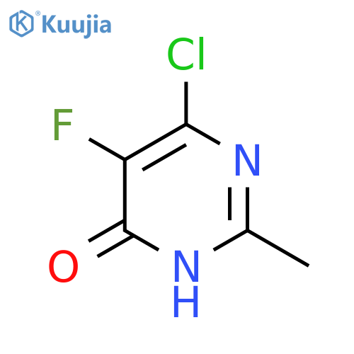 6-Chloro-5-fluoro-2-methylpyrimidin-4-ol structure