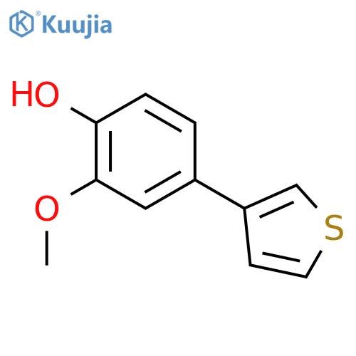 2-methoxy-4-thiophen-3-ylphenol structure