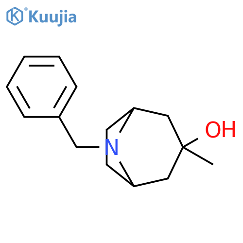 8-benzyl-3-methyl-8-azabicyclo[3.2.1]octan-3-ol structure