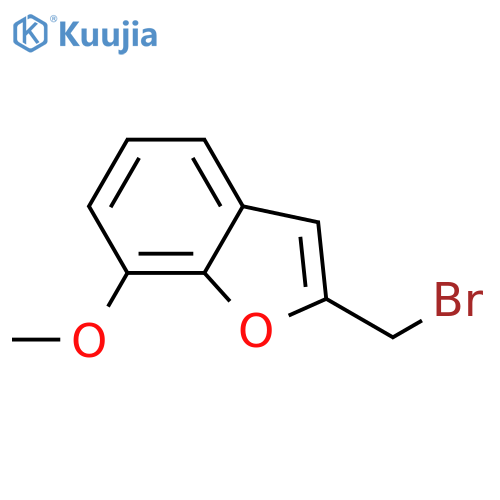 2-(bromomethyl)-7-methoxy-1-benzofuran structure