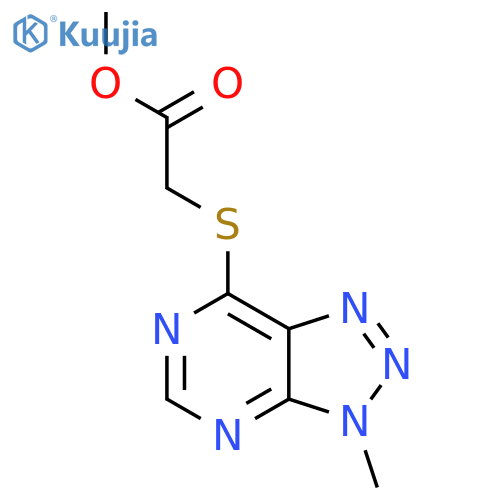 methyl 2-({3-methyl-3H-[1,2,3]triazolo[4,5-d]pyrimidin-7-yl}sulfanyl)acetate structure