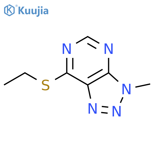 7-(ethylsulfanyl)-3-methyl-3H-[1,2,3]triazolo[4,5-d]pyrimidine structure