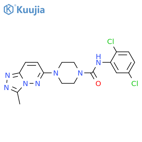 N-(2,5-dichlorophenyl)-4-{3-methyl-[1,2,4]triazolo[4,3-b]pyridazin-6-yl}piperazine-1-carboxamide structure