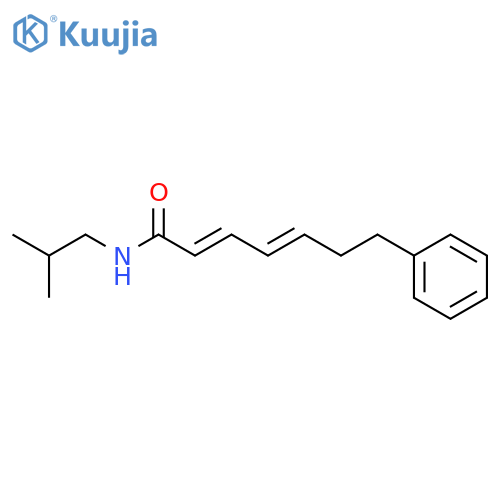 2,4-Heptadienamide,N-(2-methylpropyl)-7-phenyl-, (2E,4E)- structure