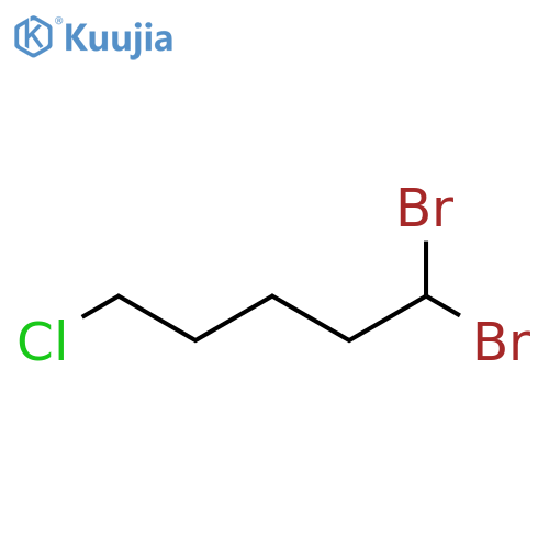 Pentane, 1,1-dibromo-5-chloro- structure