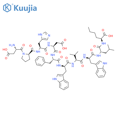 L-Norleucine,N-[N-[N-[N-[N-[N-[N-[N-(1-L-a-aspartyl-D-prolyl)-L-histidyl]-L-a-aspartyl]-L-phenylalanyl]-D-tryptophyl]-L-valyl]-D-tryptophyl]-L-leucyl]-(9CI) structure