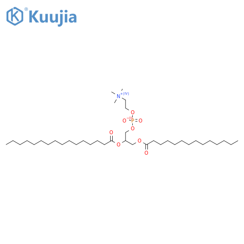 Phosphatidylcholine; Glycerol 2-hexadecanoate 1-tetradecanoate 3-phosphocholine structure