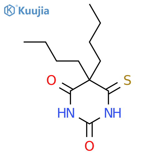 2,4(1H,3H)-Pyrimidinedione,5,5-dibutyldihydro-6-thioxo- structure