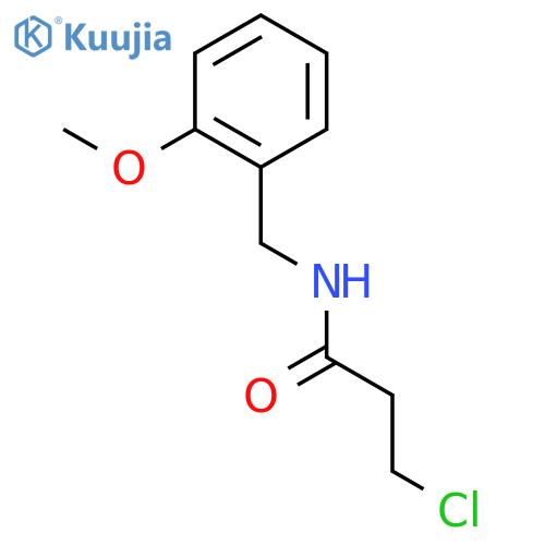 3-Chloro-N-(2-methoxybenzyl)propanamide structure