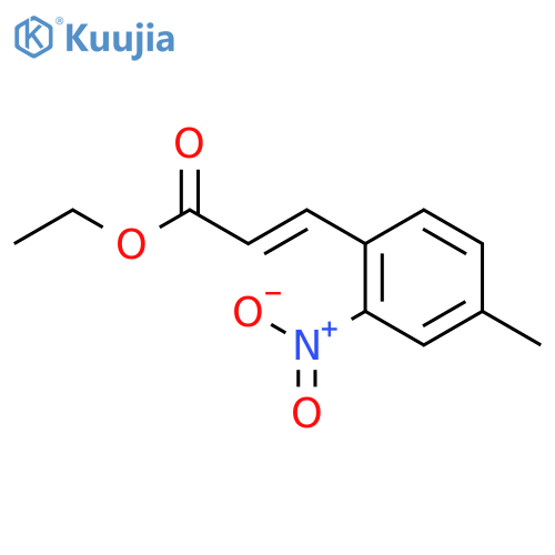 Ethyl (e)-3-(4-methyl-2-nitro-phenyl)prop-2-enoate structure