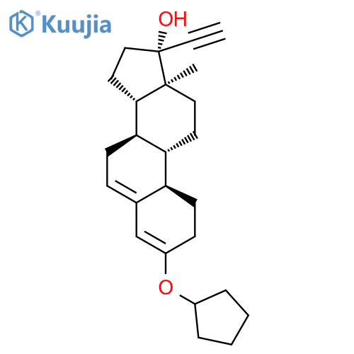 19-Norpregna-3,5-dien-20-yn-17-ol,3-(cyclopentyloxy)-, (17a)- structure
