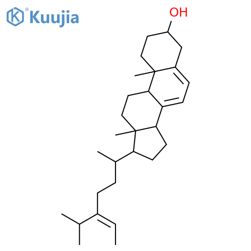 (24Z)-Stigmasta-5,7,24(28)-trien-3beta-ol structure