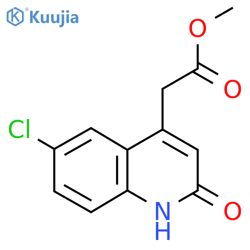 Methyl 2-(6-chloro-2-hydroxyquinolin-4-yl)acetate structure