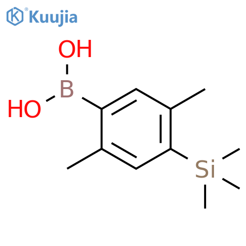 2,5-dimethyl-4-trimethylsilyl-1-phenylboronic acid structure