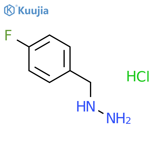 [(4-fluorophenyl)methyl]hydrazine hydrochloride structure