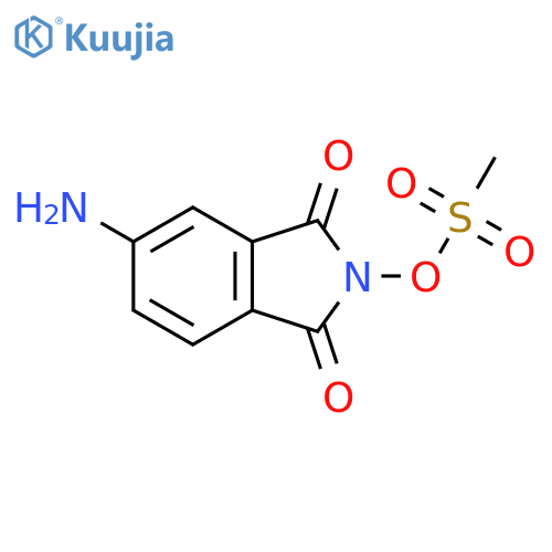 1H-Isoindole-1,3(2H)-dione, 5-amino-2-[(methylsulfonyl)oxy]- structure