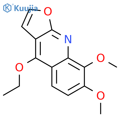 Furo[2,3-b]quinoline, 4-ethoxy-7,8-dimethoxy- structure