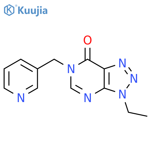 3-ethyl-6-[(pyridin-3-yl)methyl]-3H,6H,7H-[1,2,3]triazolo[4,5-d]pyrimidin-7-one structure