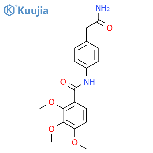N-[4-(carbamoylmethyl)phenyl]-2,3,4-trimethoxybenzamide structure