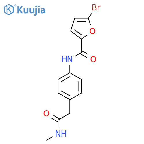 5-bromo-N-{4-[(methylcarbamoyl)methyl]phenyl}furan-2-carboxamide structure