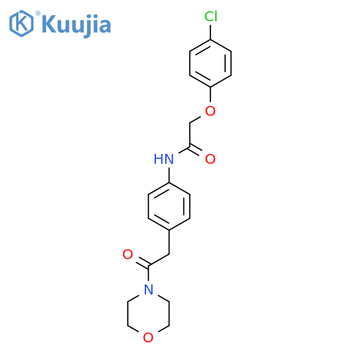 2-(4-chlorophenoxy)-N-{4-2-(morpholin-4-yl)-2-oxoethylphenyl}acetamide structure