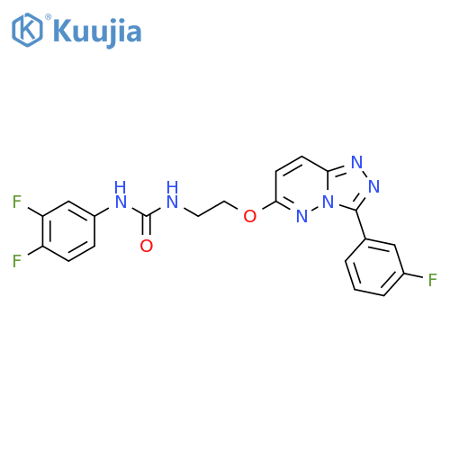 1-(3,4-difluorophenyl)-3-(2-{[3-(3-fluorophenyl)-[1,2,4]triazolo[4,3-b]pyridazin-6-yl]oxy}ethyl)urea structure