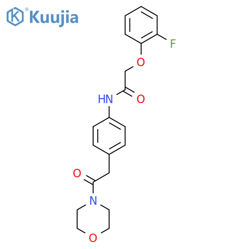 2-(2-fluorophenoxy)-N-{4-2-(morpholin-4-yl)-2-oxoethylphenyl}acetamide structure