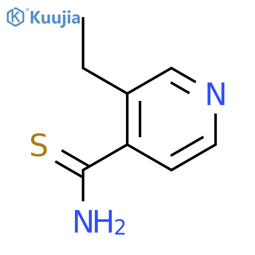 3-ethyl-4-Pyridinecarbothioamide structure
