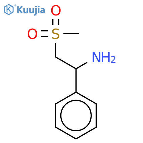 Benzenemethanamine, a-[(methylsulfonyl)methyl]- structure