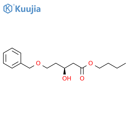 Pentanoic acid, 3-hydroxy-5-(phenylmethoxy)-, butyl ester, (S)- structure
