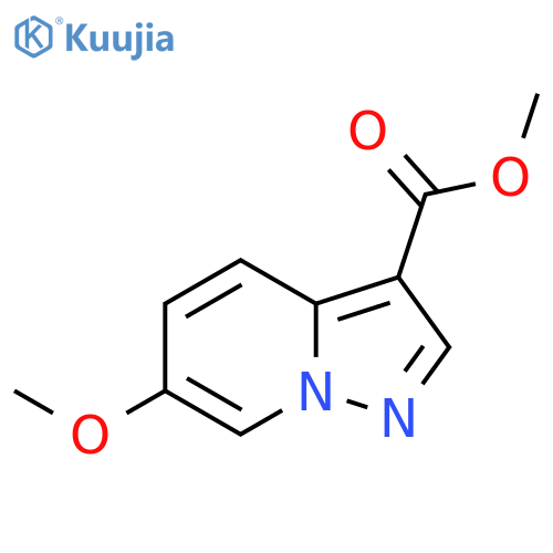 6-Methoxy-pyrazolo[1,5-a]pyridine-3-carboxylic acid methyl ester structure