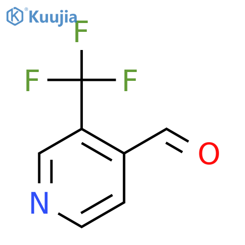 3-(trifluoromethyl)pyridine-4-carbaldehyde structure