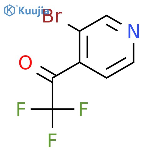 1-(3-bromopyridin-4-yl)-2,2,2-trifluoroethan-1-one structure