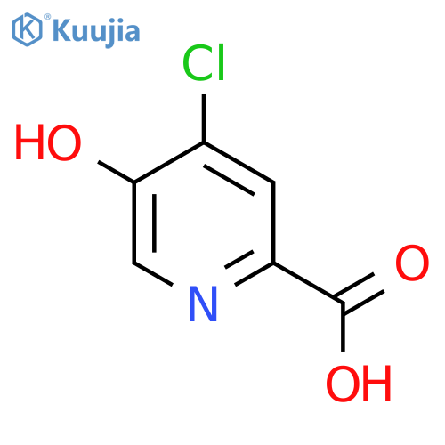 4-chloro-5-hydroxy-pyridine-2-carboxylic acid structure