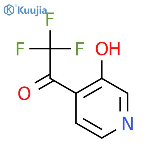 2,2,2-trifluoro-1-(3-hydroxypyridin-4-yl)ethanone structure