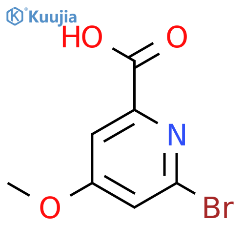 6-bromo-4-methoxy-pyridine-2-carboxylic acid structure