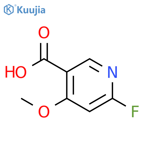 6-fluoro-4-methoxypyridine-3-carboxylic Acid structure