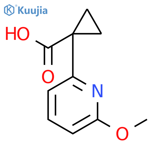 1-(6-methoxypyridin-2-yl)cyclopropane-1-carboxylic Acid structure