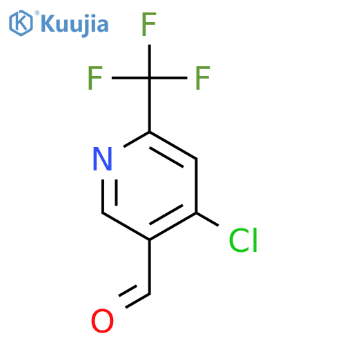 4-chloro-6-(trifluoromethyl)pyridine-3-carbaldehyde structure