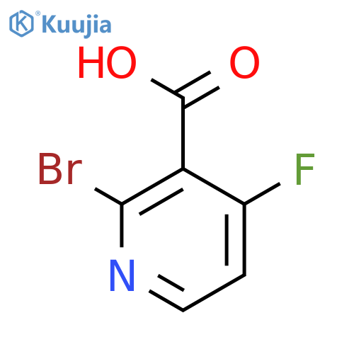 2-bromo-4-fluoropyridine-3-carboxylic acid structure